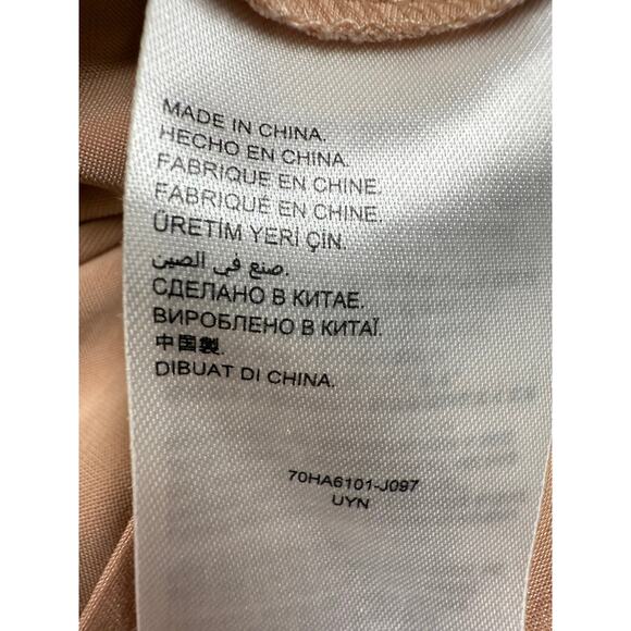 Bebe Nude Embellished Studded Crop Top Sz 0 — Glam Rock Y2K Party Clubwear - Picture 4 of 4